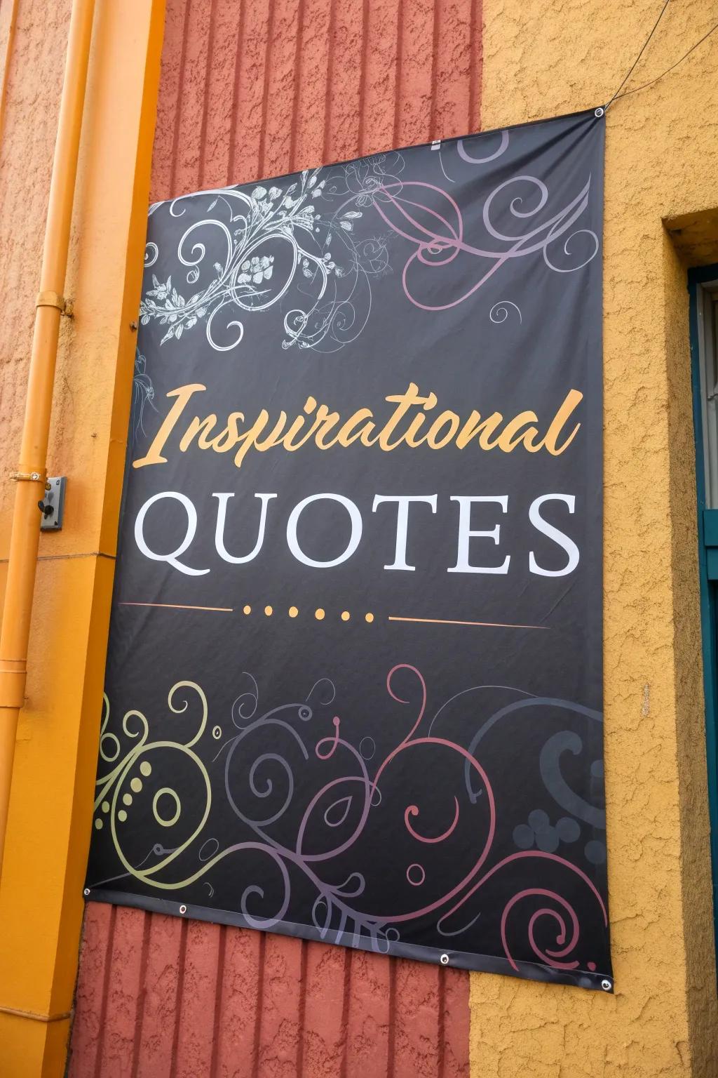 Motivational quote posters brighten your day.