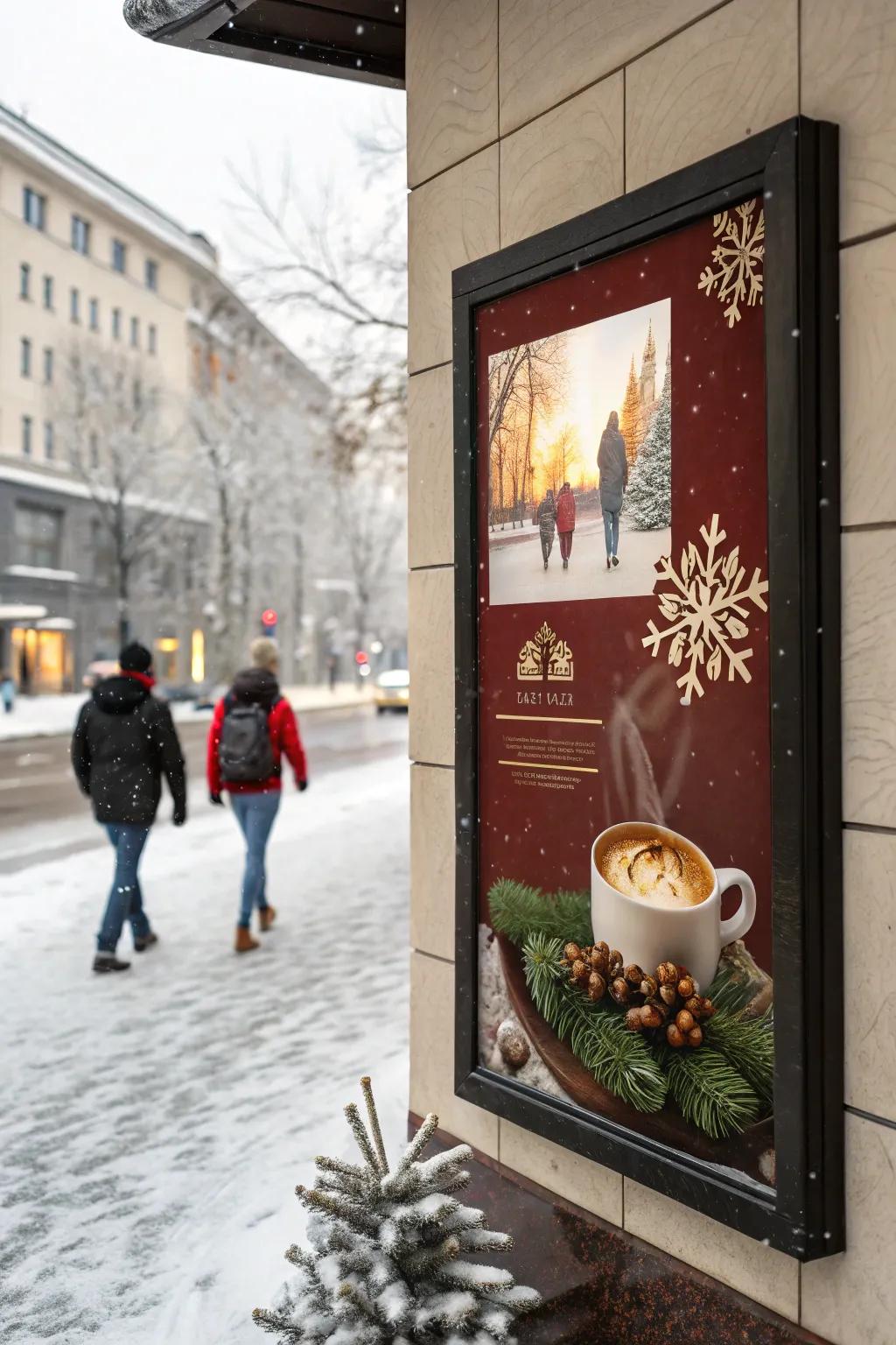 Seasonal posters bring festive cheer to your home.