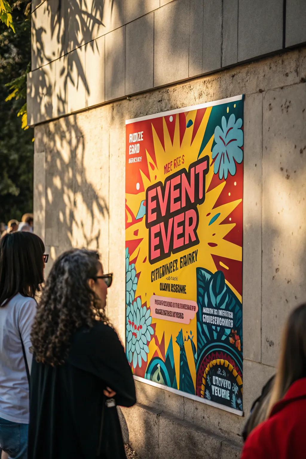 Event posters capture the excitement of live experiences.
