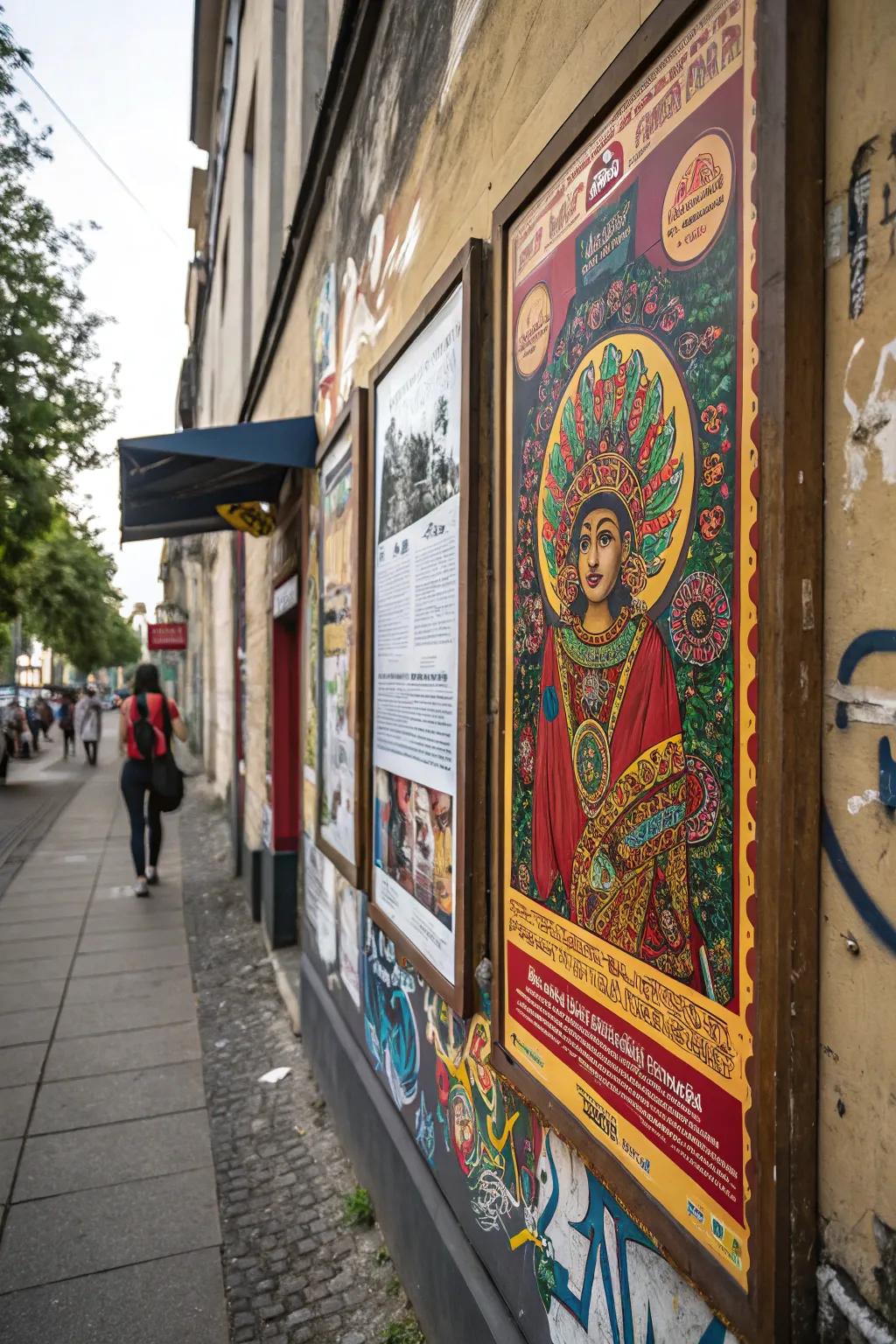 Cultural posters introduce international charm to your home.