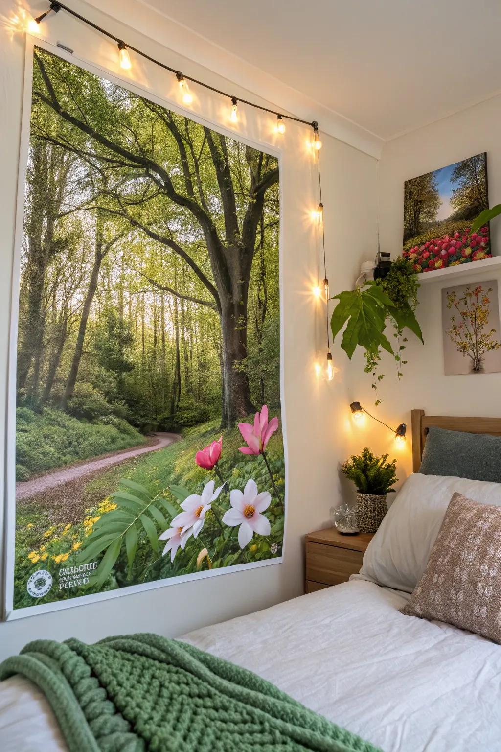 Nature posters bring tranquility and freshness indoors.