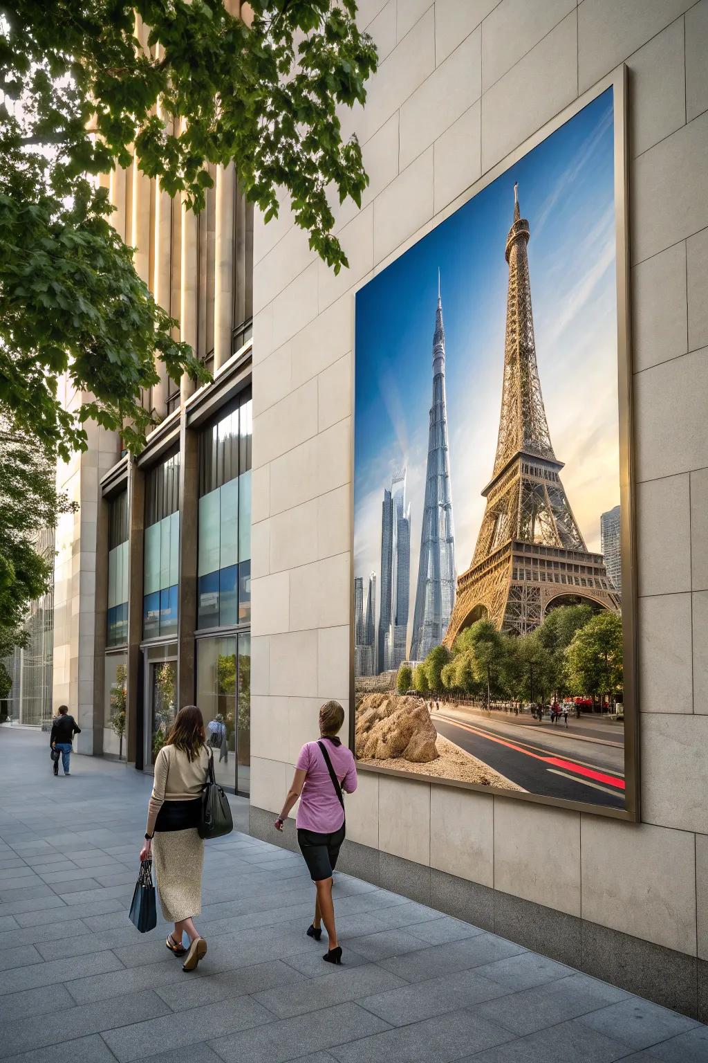 Architectural posters add sophistication and style.