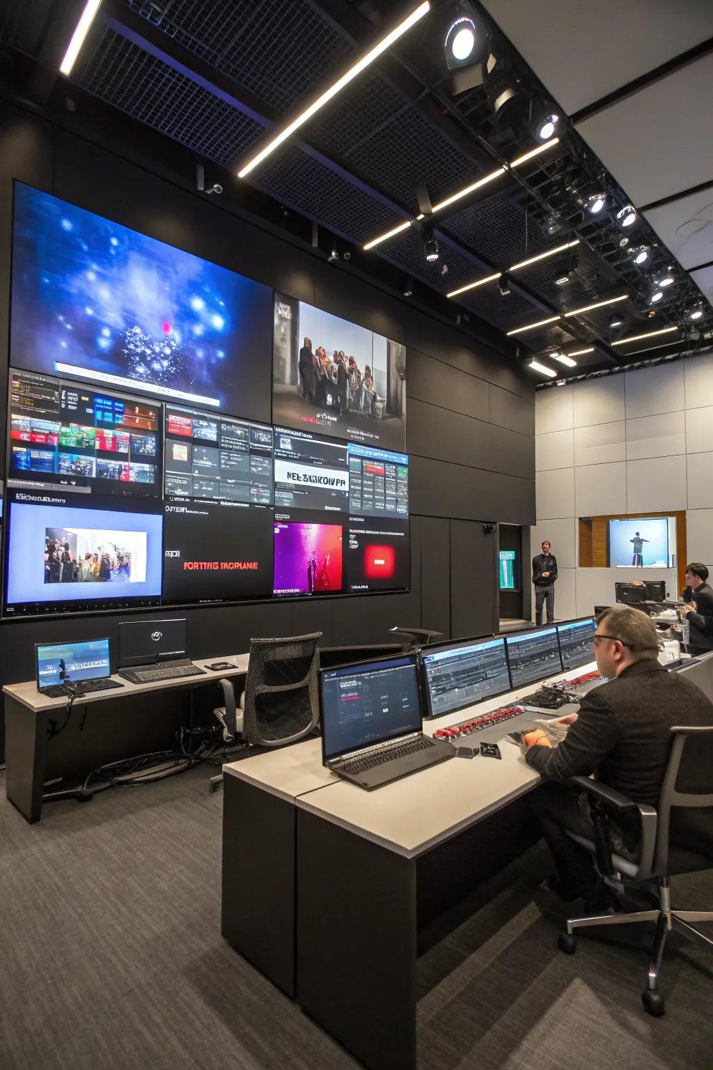 A media wall turns meetings into interactive experiences.