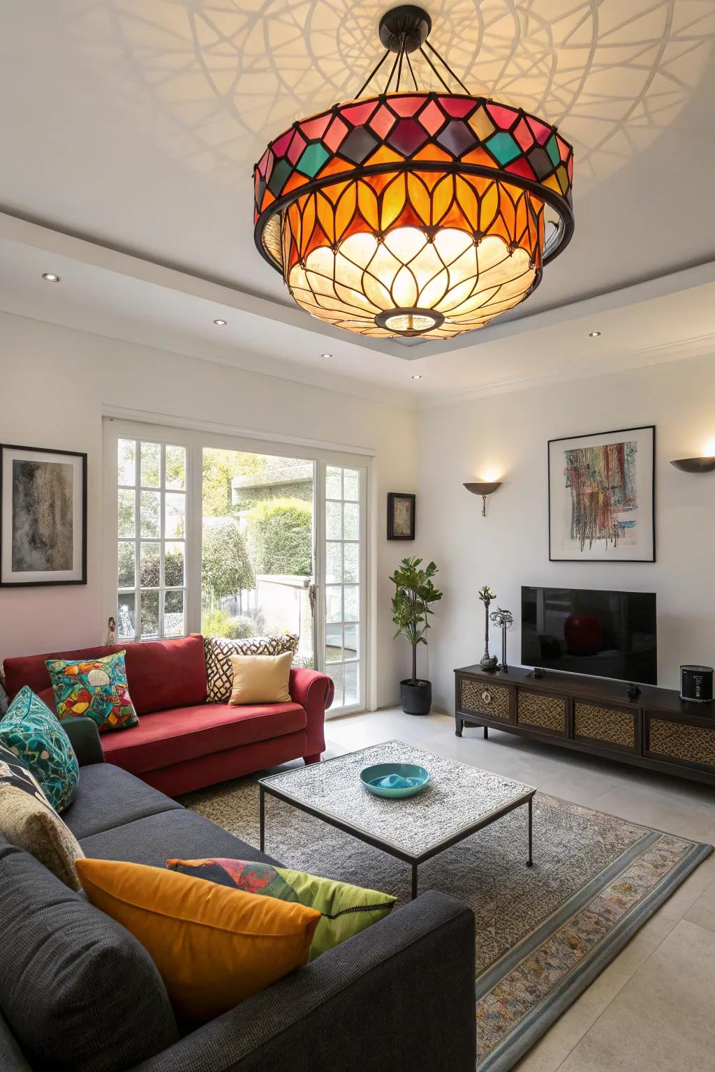 Colorful lighting adds vibrancy and personality.