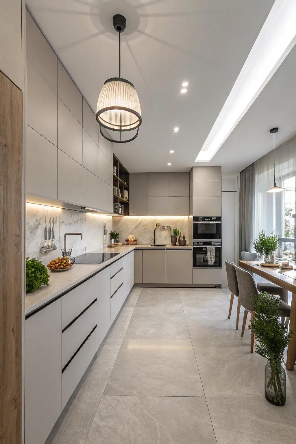 Scandinavian lighting emphasizes simplicity and function.