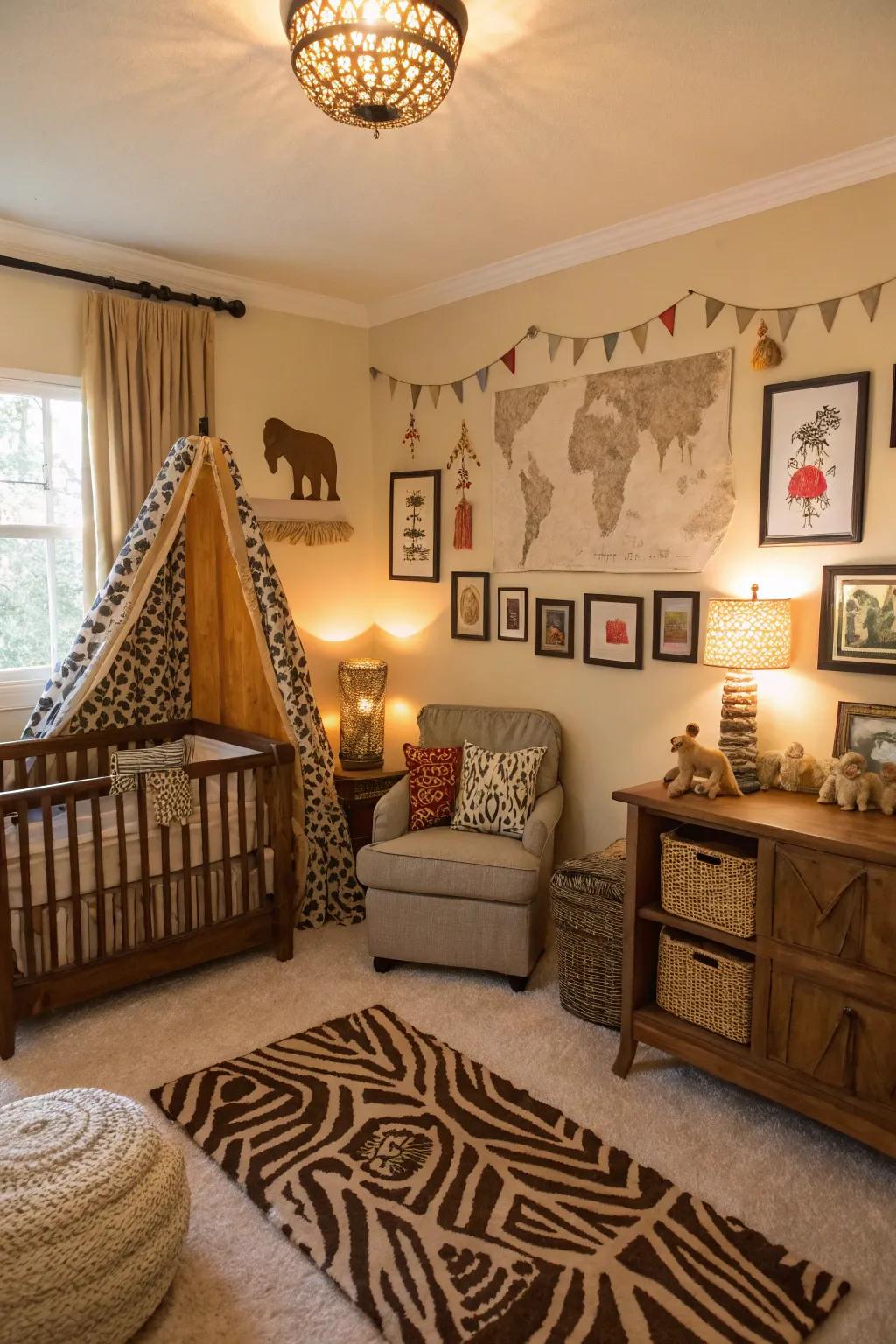 Create a safari adventure right in your nursery.