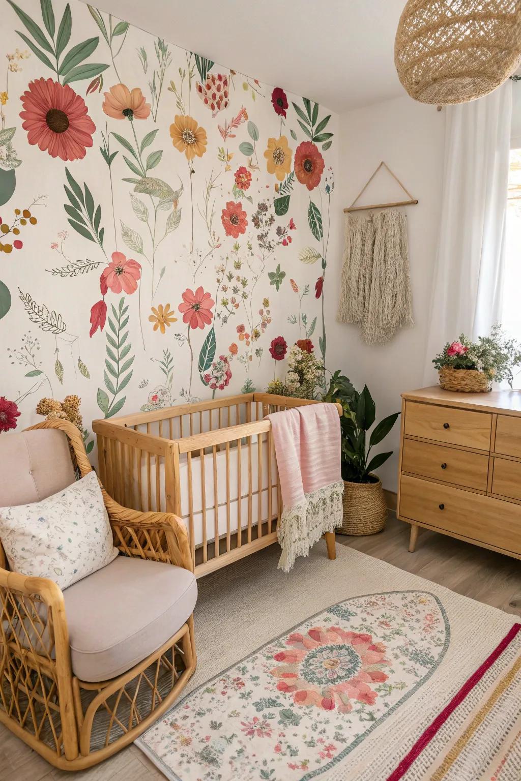 Surround your baby with floral beauty.