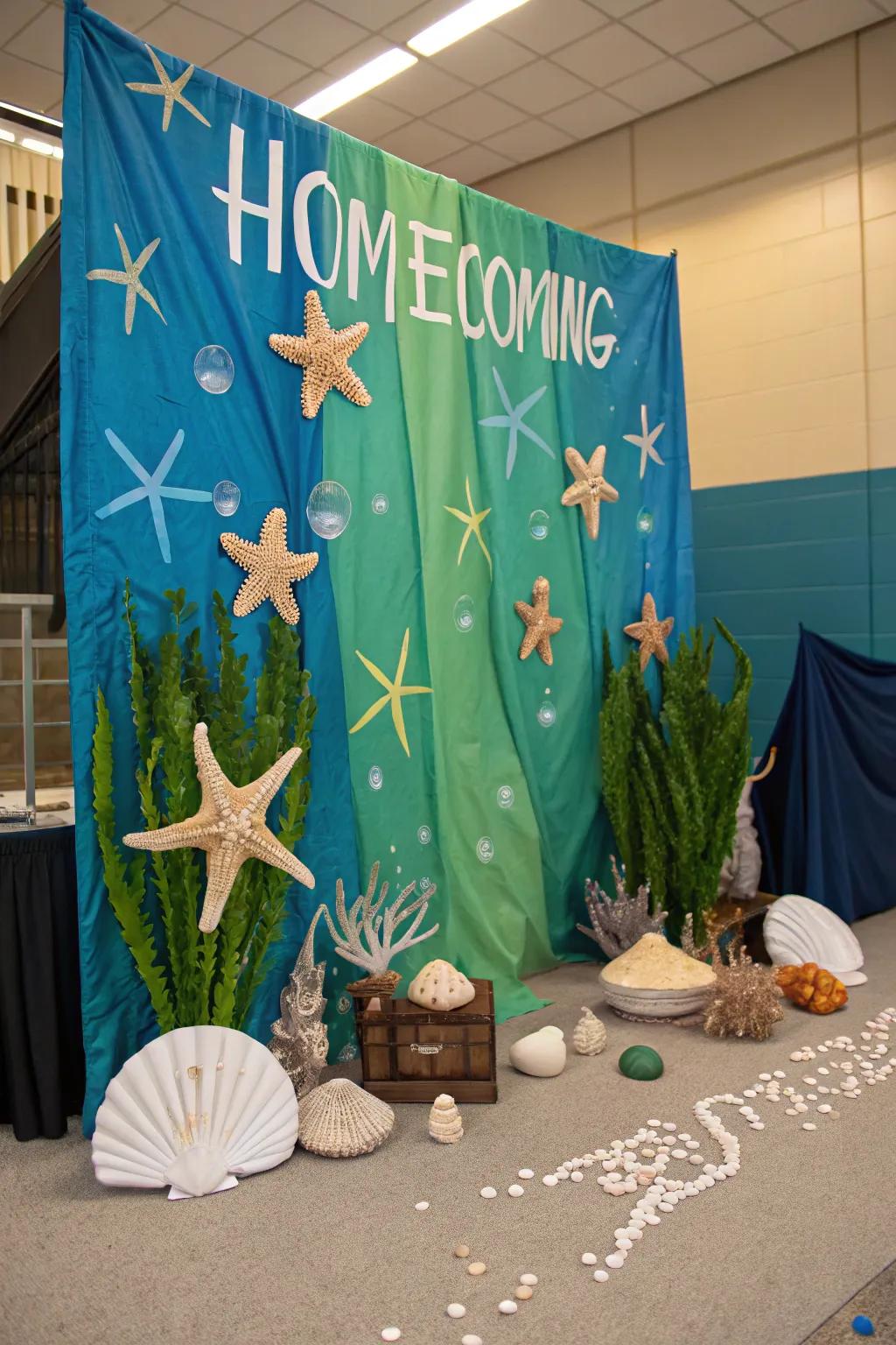 Immerse guests in an ocean-inspired backdrop.