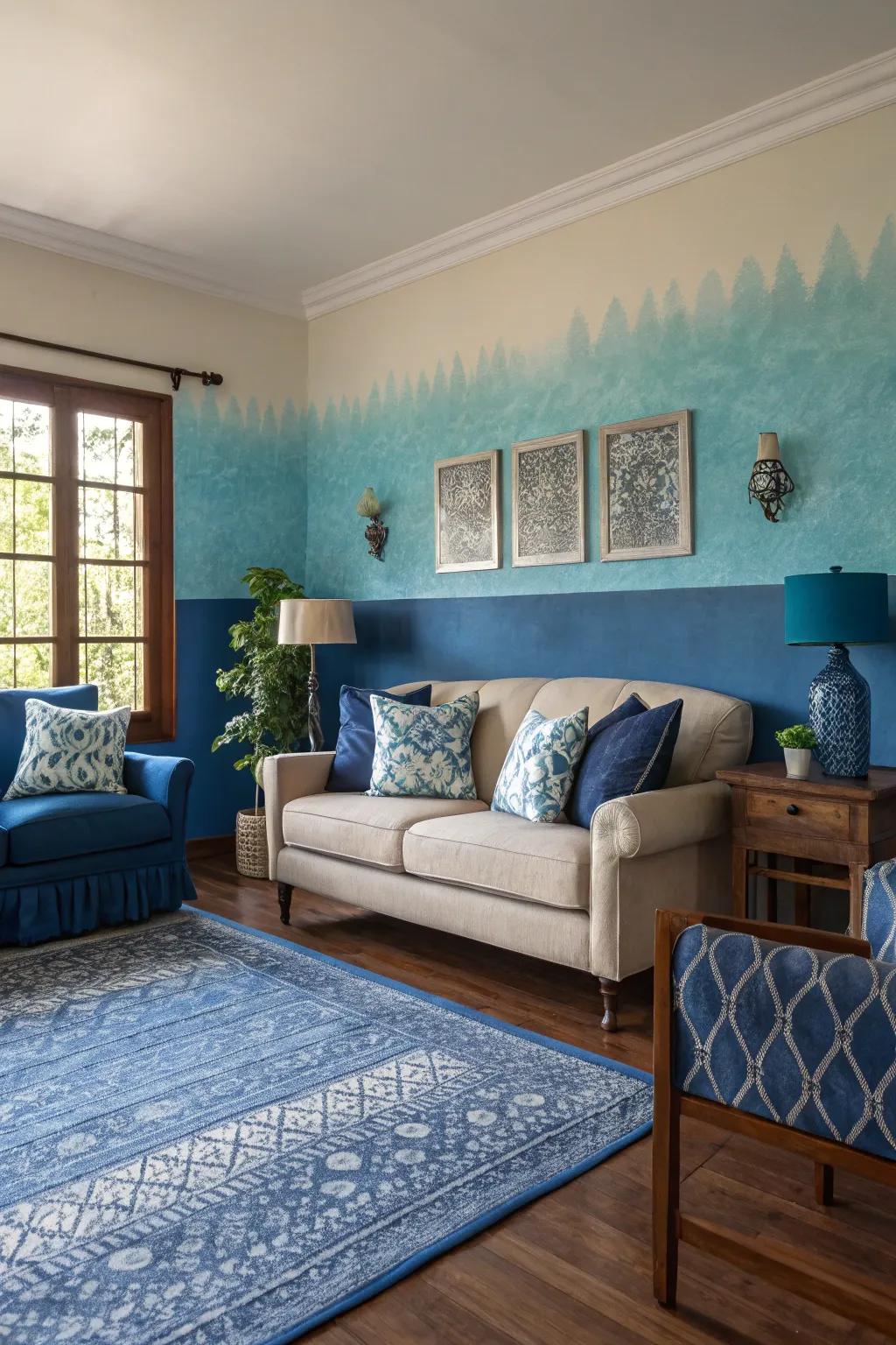 Monochrome wall designs for subtle style.