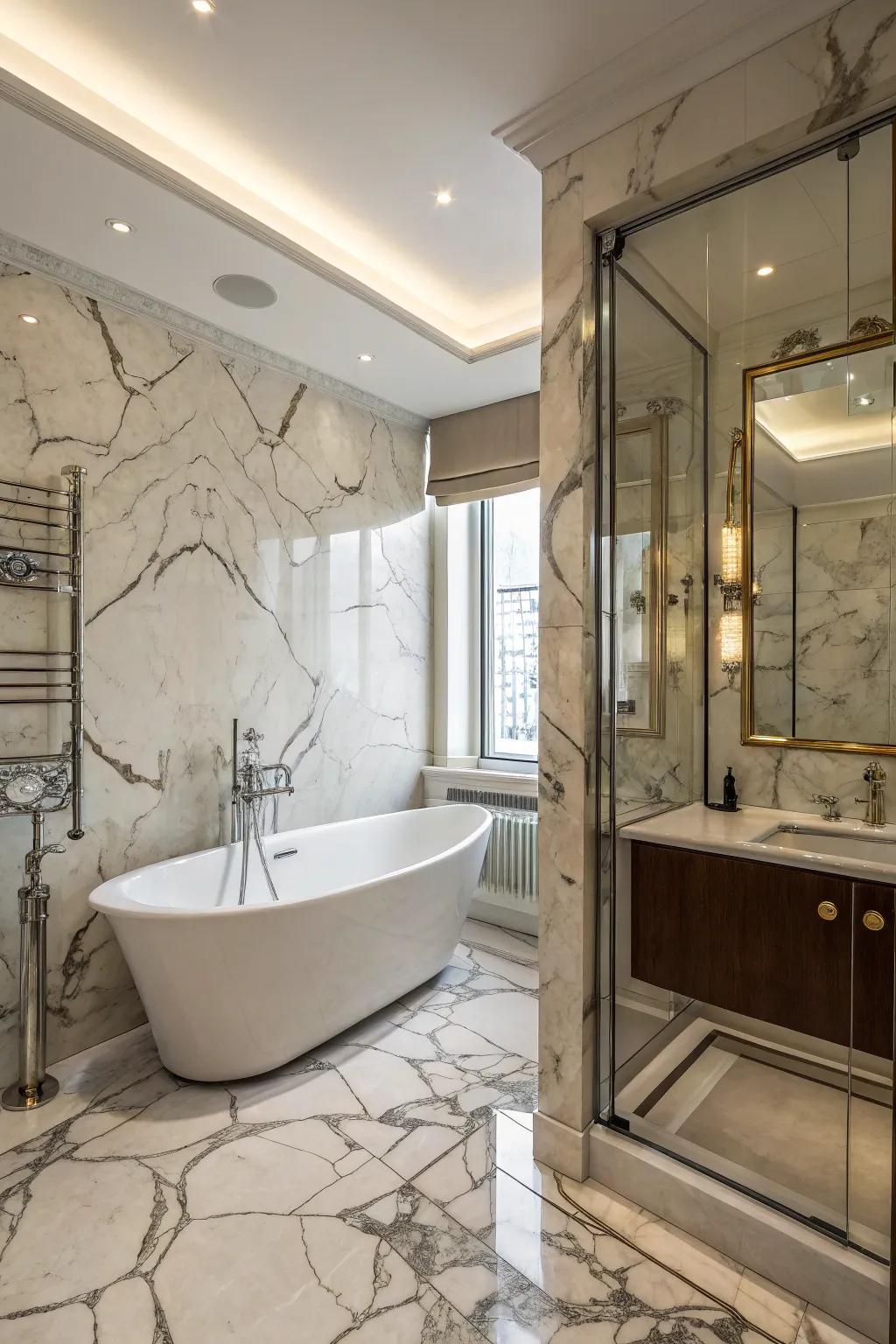 Natural textures for sophisticated walls.