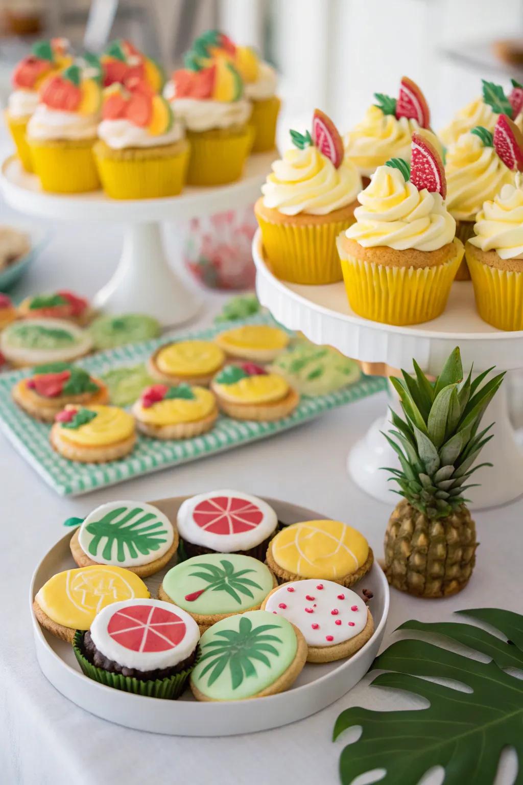 Tropical desserts add flavor and flair.