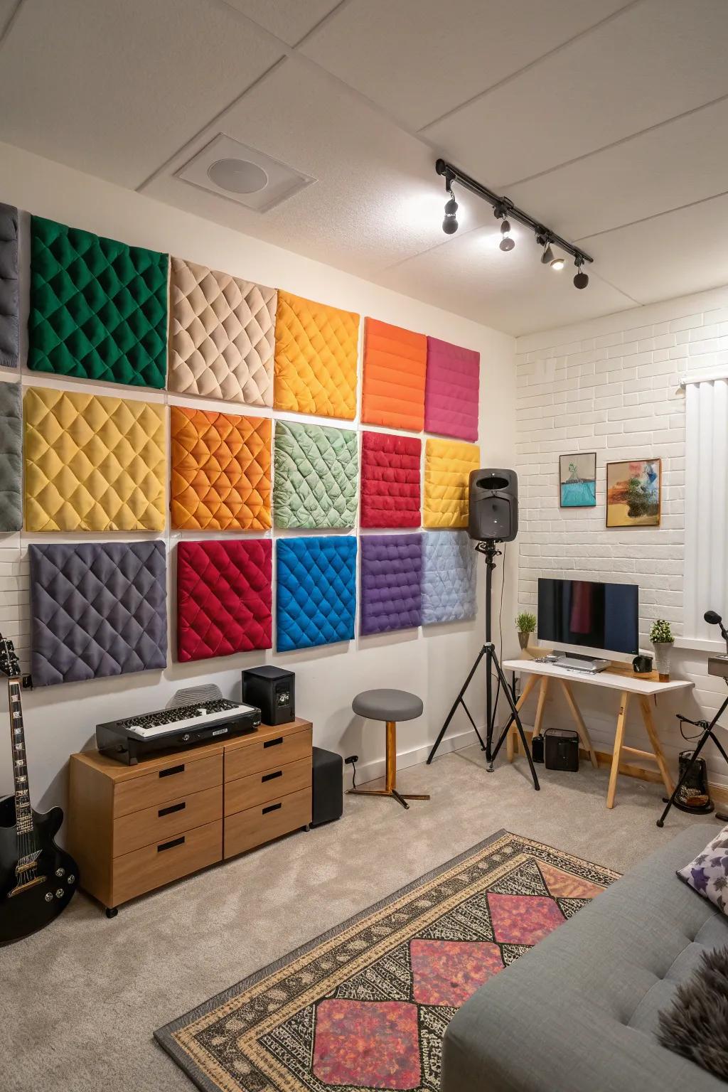 Acoustic panels can be both functional and stylish.