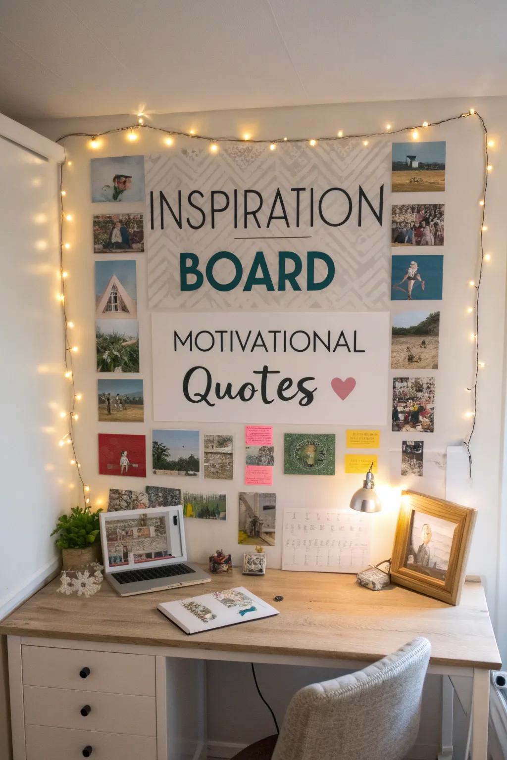 Keep creativity flowing with a dedicated inspiration board.