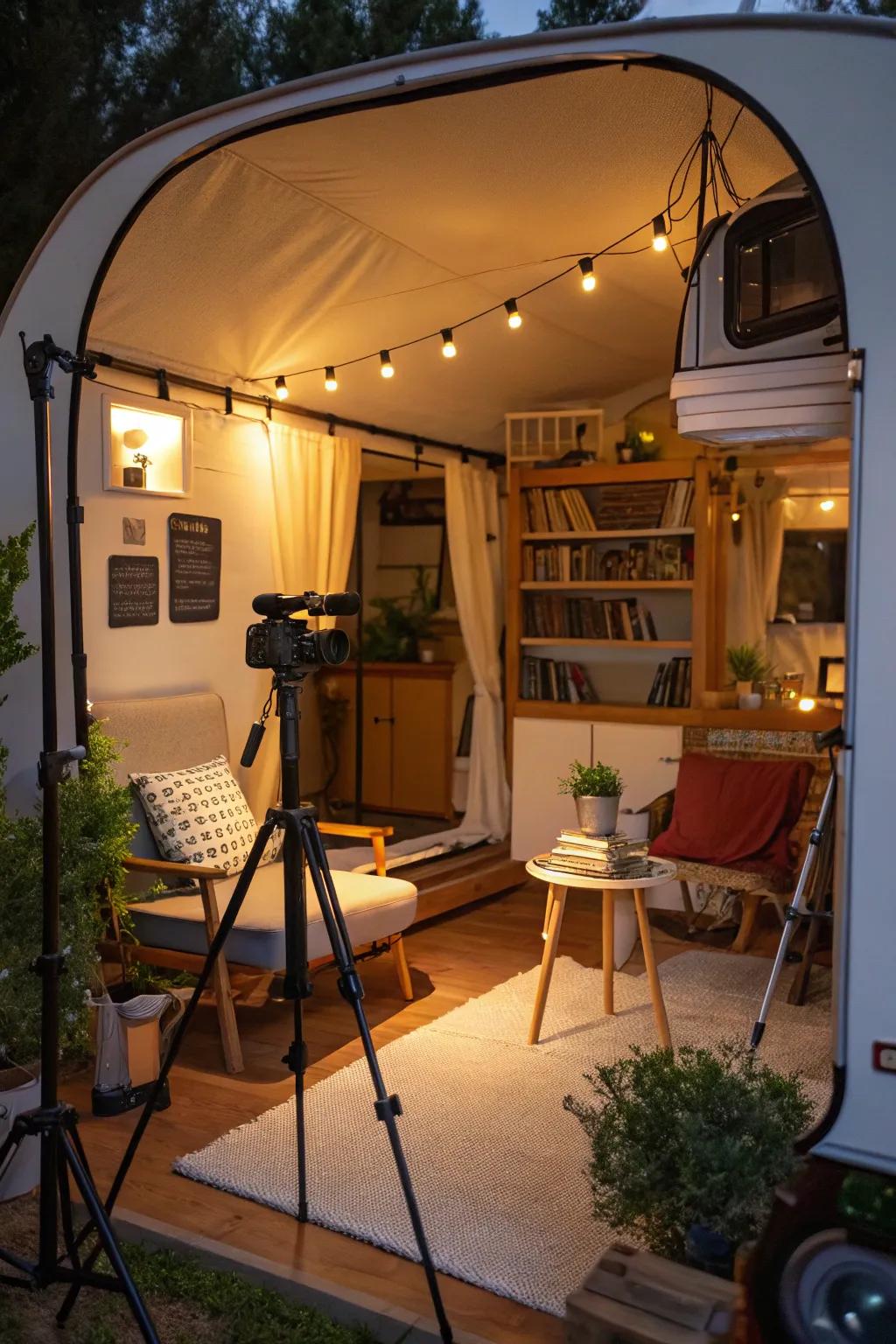 Enjoy flexibility with a mobile studio setup.