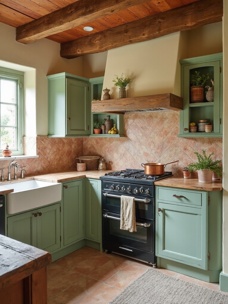authentic rustic farmhouse kitchen appeal