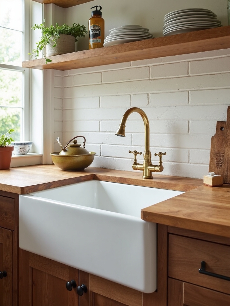 farmhouse sink transforms small kitchens