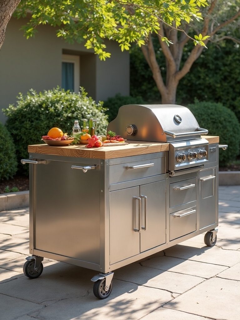 flexible compact modular outdoor kitchen