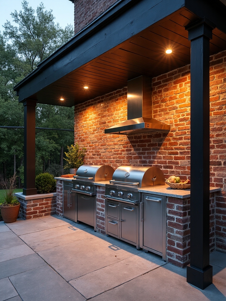 compact outdoor kitchen design