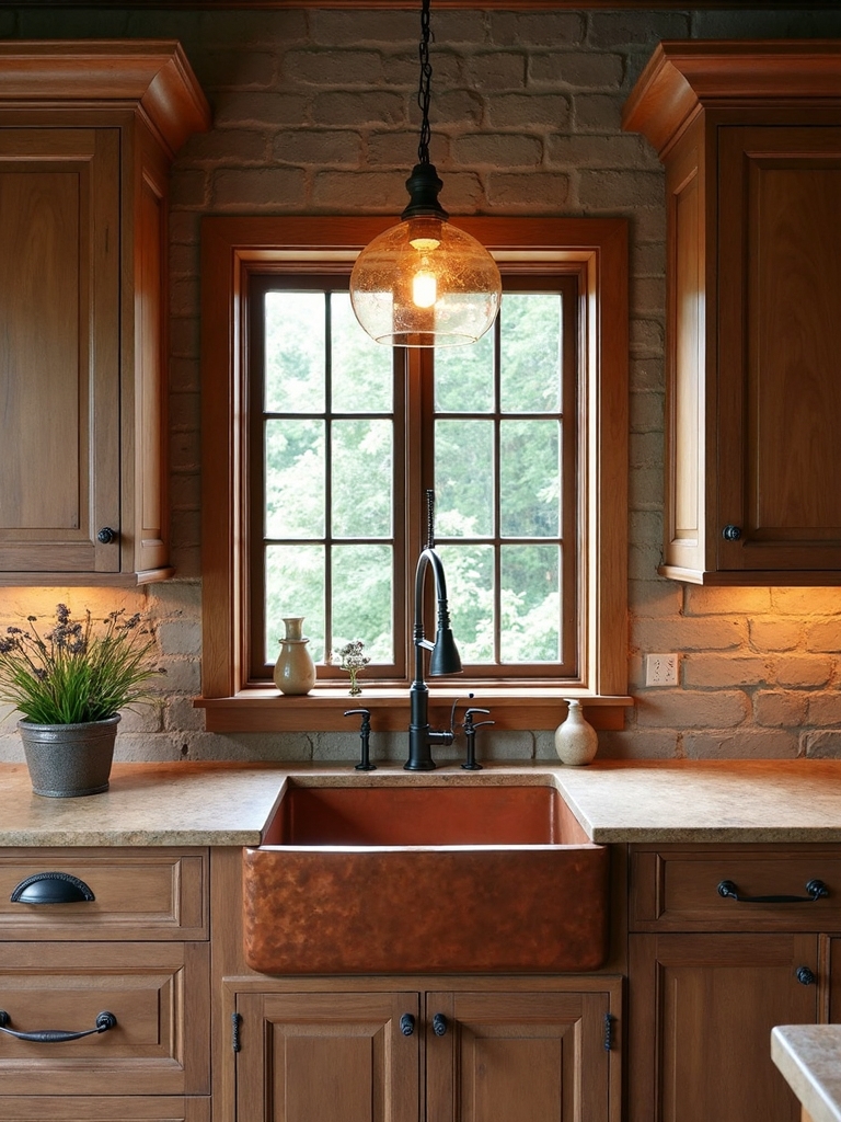 warm rustic natural industrial