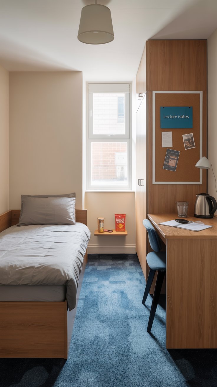 Maximized dorm room space