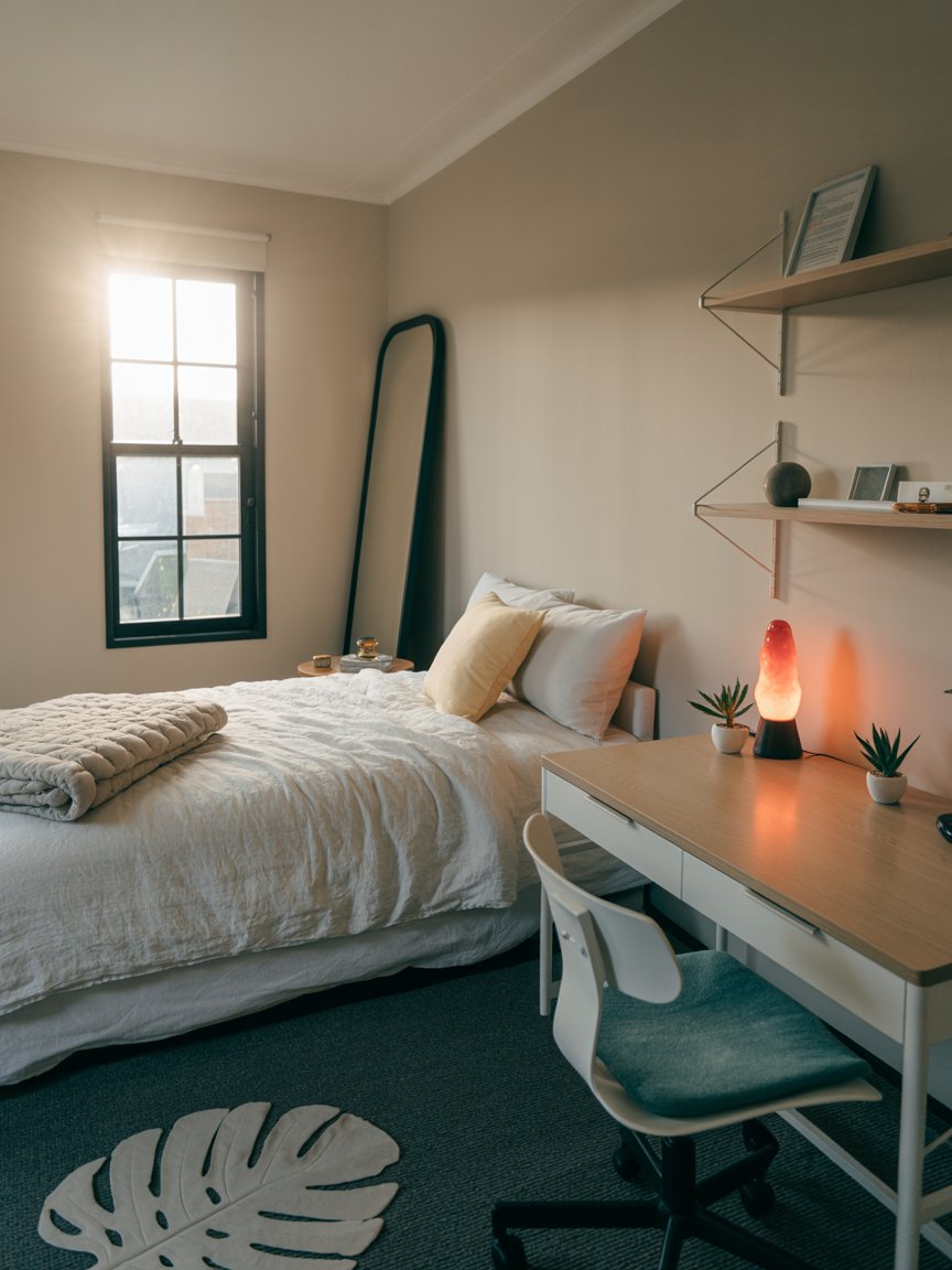 Comfortable university dorm room