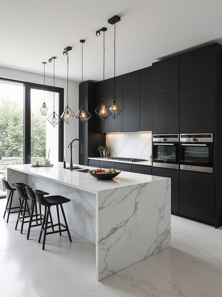 versatile monochrome island design flexibility