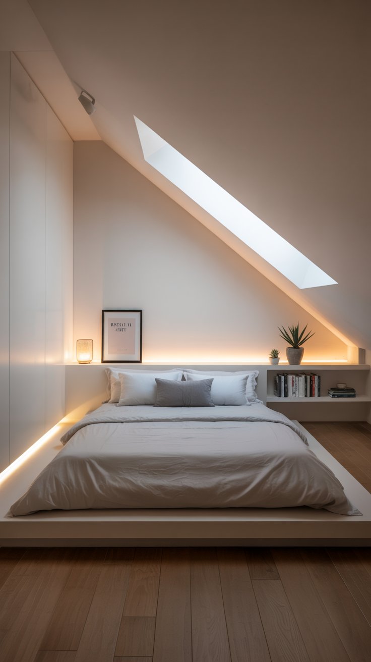 Attic Bedroom with Skylight