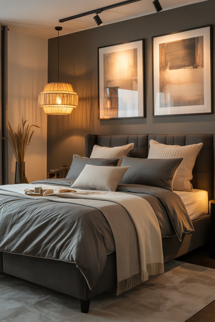 Luxurious modern bedroom interior