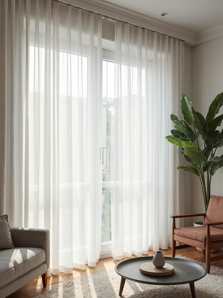 airy private contemporary window treatments