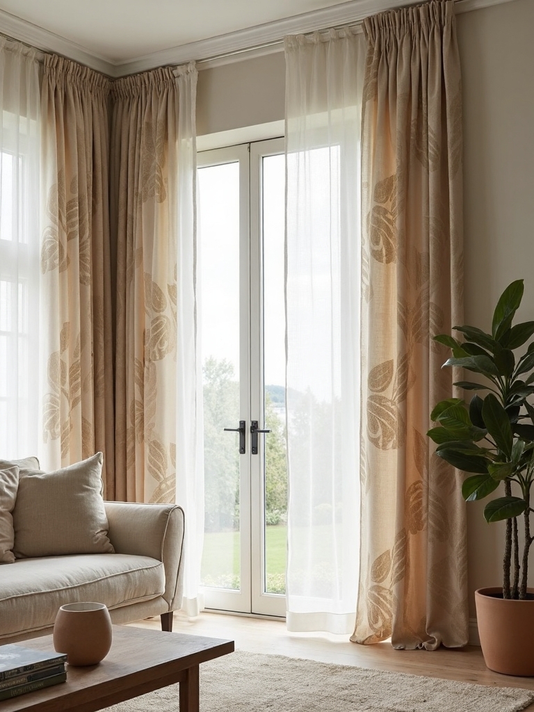 serene natural modern window decor