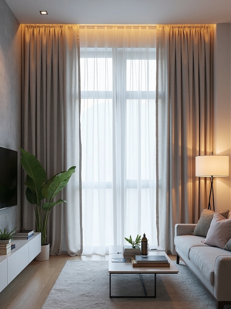 metallic curtains elevating modern sophistication