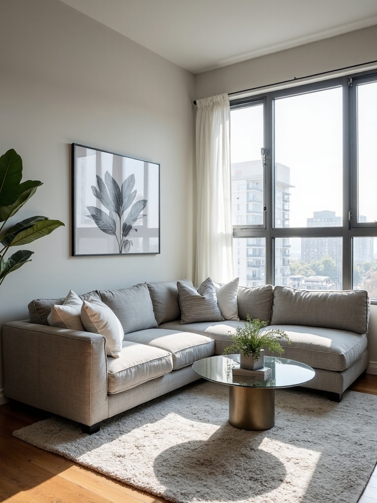 proportional oversized sectional anchors small space