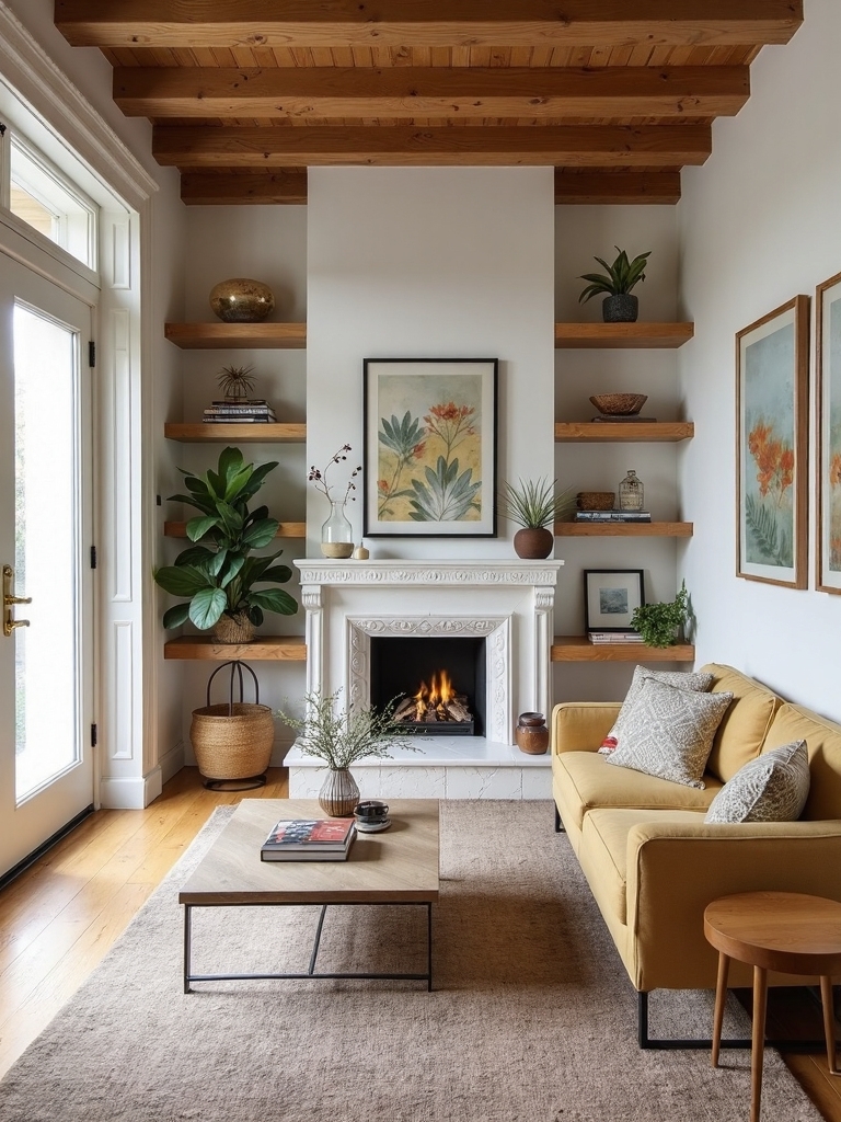 architectural details enhance small living spaces