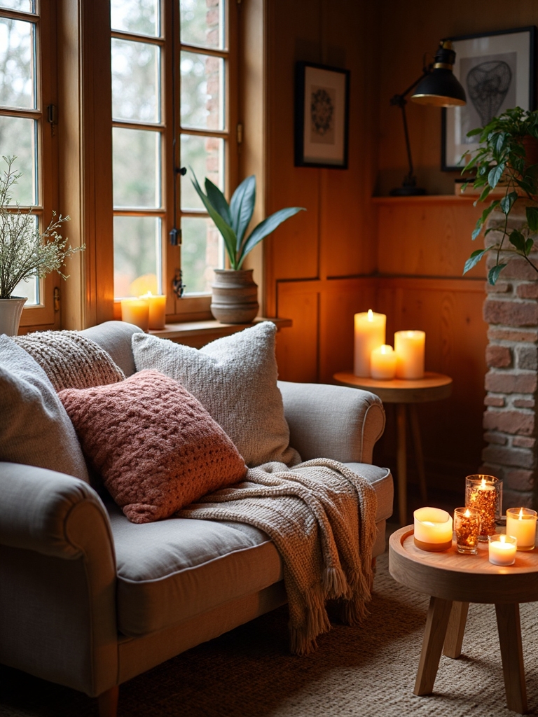 cozy intimate textured naturally lit