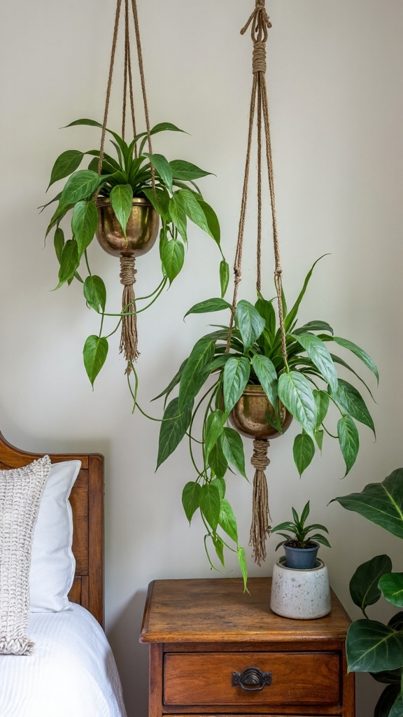 vintage inspired layered plant filled boho sanctuary