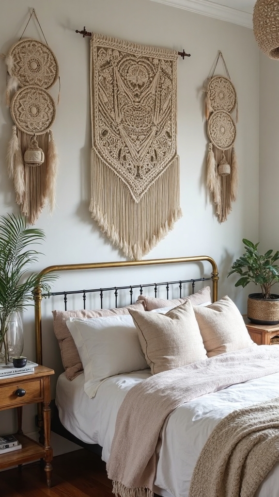 bohemian macram wall decor accents