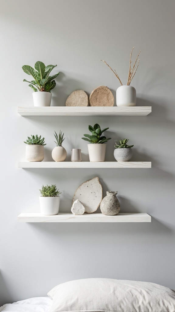 decorative wall mounted display shelves