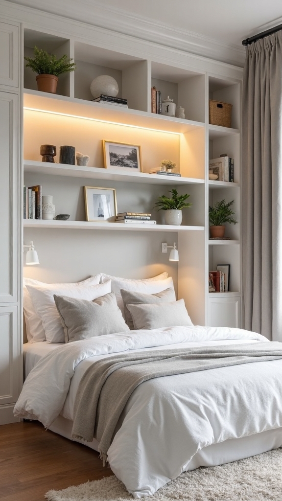 space saving sleeping nook storage