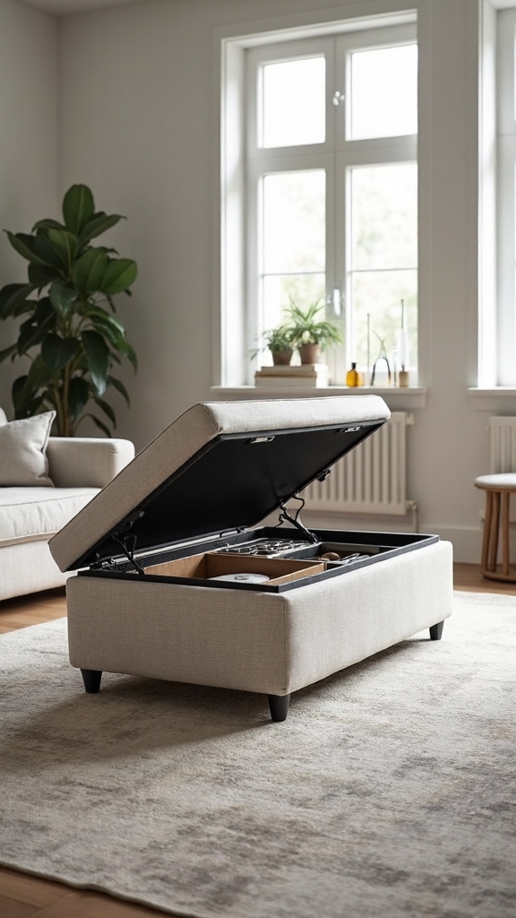 seating with concealed storage