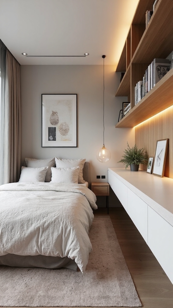 wall-mounted space-saving furniture