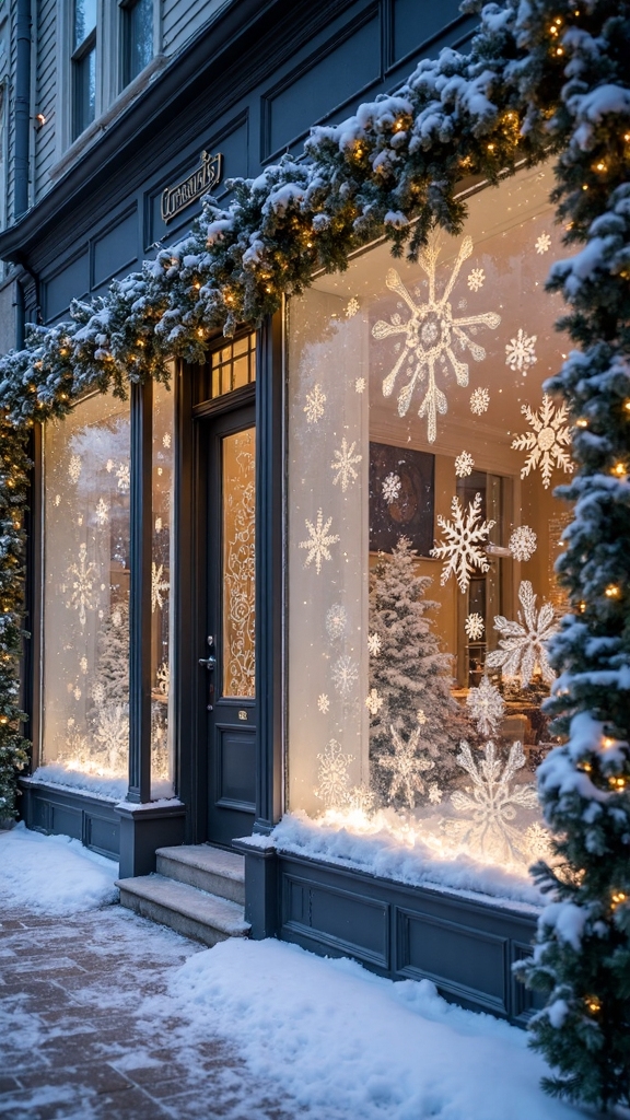 winter window wonderland displays