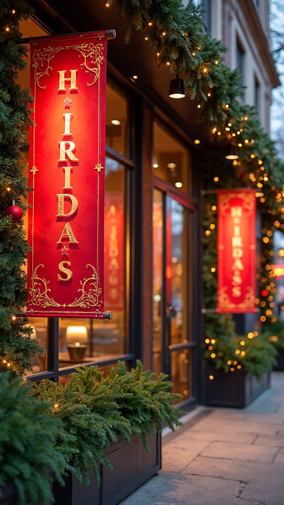 branded holiday signage boosts visibility