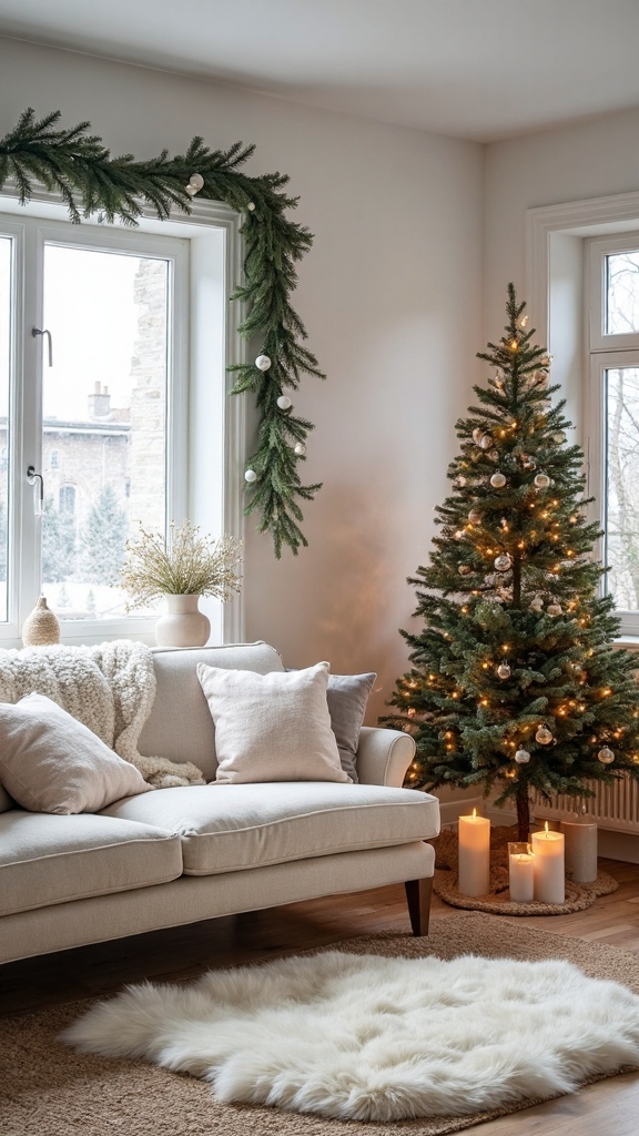 minimalist nordic Christmas decor