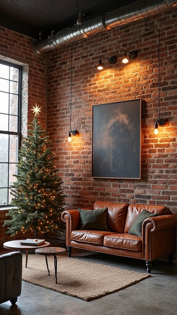 industrial modern Christmas decor