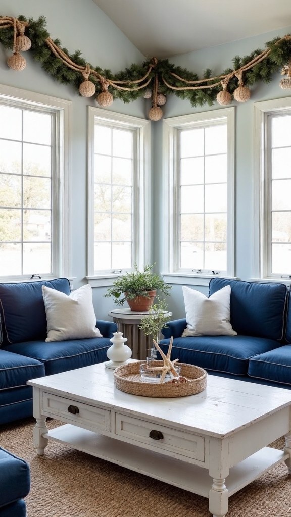 coastal nautical Christmas decor