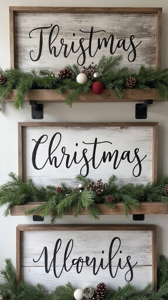 minimalist modern farmhouse christmas decor