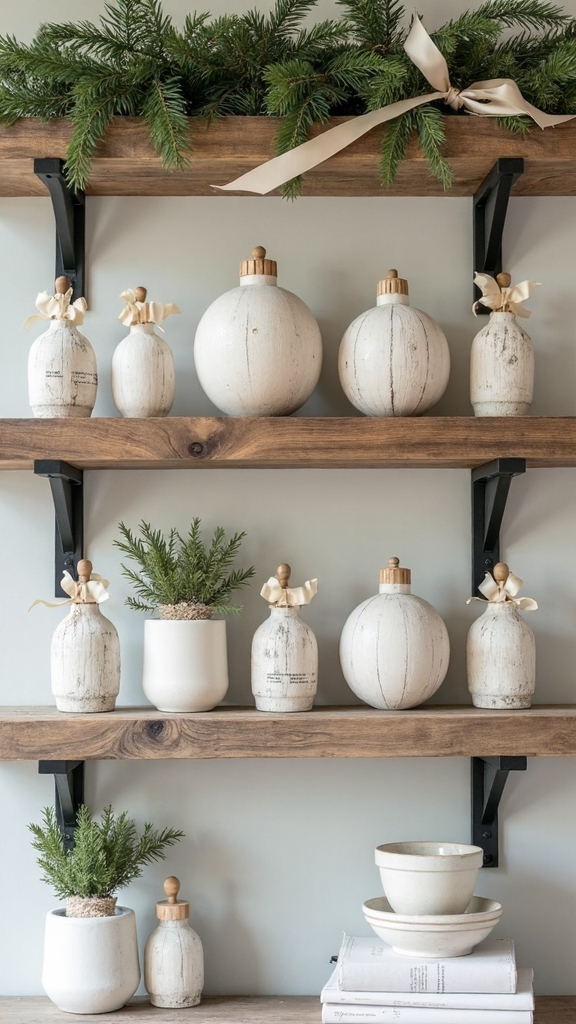 rustic sophisticated farmhouse christmas ornaments