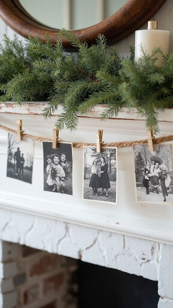 vintage nostalgic personalized monochromatic christmas decor