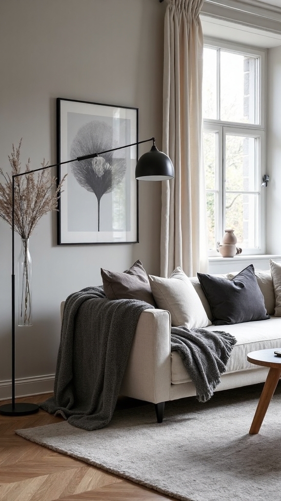 layered monochromatic visual depth sanctuary