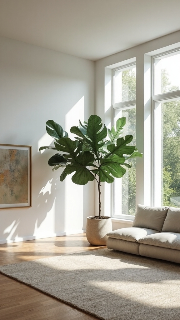minimalist living sculptural plant statements